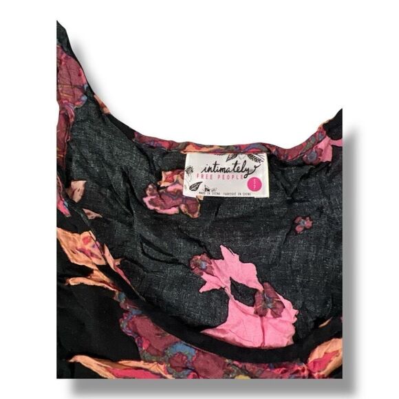 Free People Trapeze Tunic Floral Lightweight Top Size Small - Picture 6 of 7